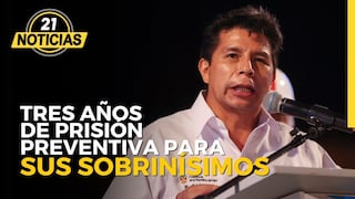 Ordenan prisión preventiva para sobrinos de Pedro Castillo