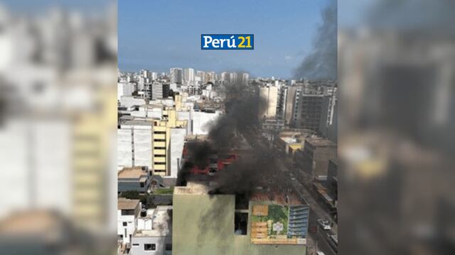 ¡Alerta! Reportan incendio de gran magnitud en Pueblo Libre