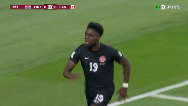 Tras fallar un penal en el debut: gol de Davies para el 1-0 del Canadá vs. Croacia [VIDEO]