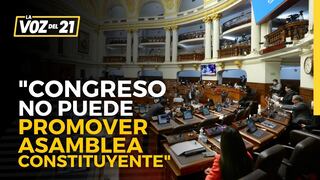 Fernando Huamán: “Congreso no puede promover una Asamblea Constituyente”