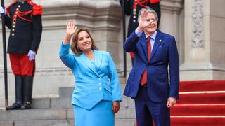Dina Boluarte y Guillermo Lasso brindaron una declaración conjunta desde Palacio de Gobierno