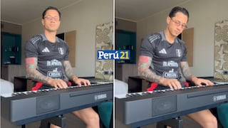 ¡El más feliz! Gianluca Lapadula celebró su gol y la victoria de Perú tocando el piano | VIDEO