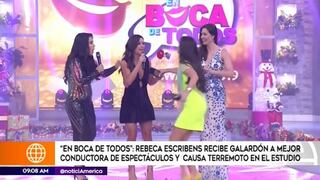 Rebeca Escribens le quita premio a Maria Pía Copello y ella enfurece en programa en vivo [VIDEO]