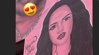 Mayra Goñi: ¿Cómo reaccionó al ver su retrato en famoso mural de El Callao? [VIDEO]