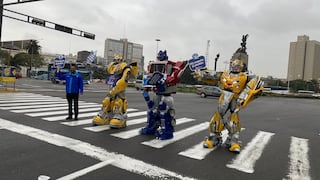 Lima: Llegan ‘Los Satformers’ para prevenir accidentes de tránsito