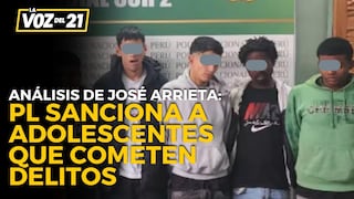 José Arrieta sobre PL que sanciona a adolescentes que cometen delitos: “Va a generar conflicto”