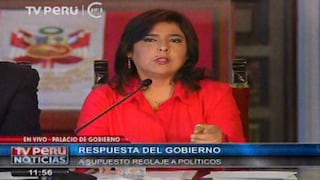 Ana Jara negó espionaje del gobierno a políticos de oposición