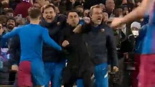 La emocionante celebración de Xavi tras golazo de Pedri ante Sevilla [VIDEO]