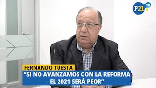 Fernando Tuesta: "Si no avanzamos con la reforma el 2021 será peor"