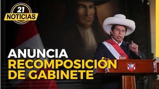 Pedro Castillo en mensaje a la nación anuncia recomposición del gabinete