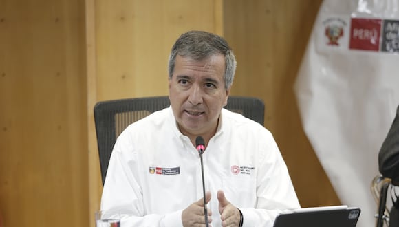Raúl Pérez Reyes anuncia la reorganización de Corpac. (Foto: César Bueno @photo.gec)