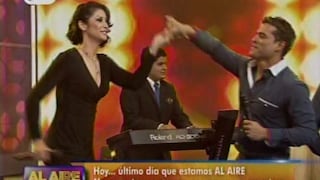 Christian Domínguez y Karla Tarazona bailaron juntos en último programa de ‘Al aire’