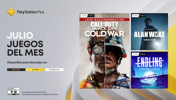 Estos son tres videojuegos incluidos en PS Plus en julio.