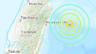 Un terremoto de magnitud 6,1 sacude el este de Taiwán