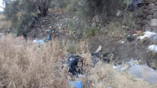 Arequipa: Hallan cuerpo calcinado de un hombre en la margen derecha del río Chili