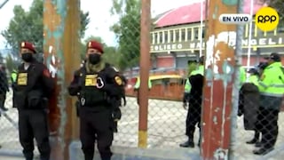 Huancayo: policías resguardan coliseo Wanka, donde se realiza Consejo de Ministros descentralizado