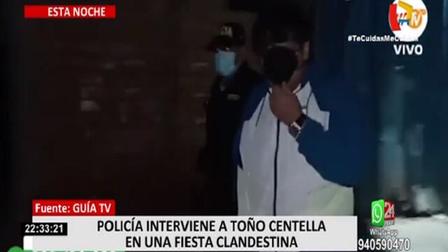 Toño Centella fue detenido en fiesta clandestina en el distrito de Ventanilla | VIDEO 
