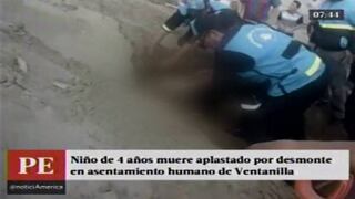 Ventanilla: Niño de 4 años fue encontrado muerto en un descampado [Video]