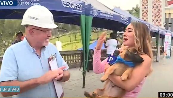 Periodista adopta a perrito EN VIVO