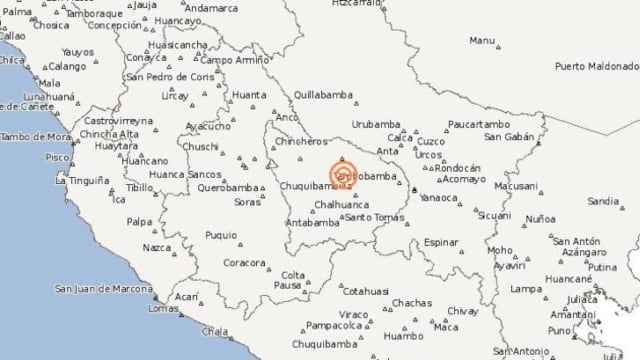 Dos sismos se registraron en Apurímac y Arequipa