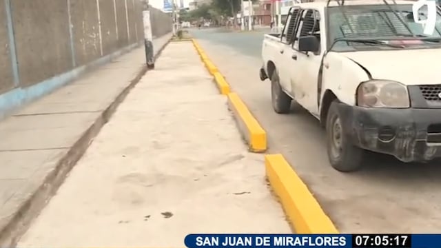 Denuncian que ambulantes pavimentaron áreas verdes en San Juan de Miraflores [VIDEO]