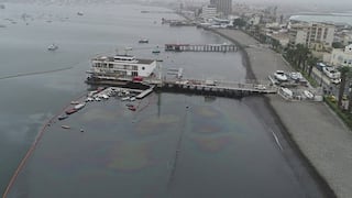 La Punta: Zona afectada por derrame de petróleo se redujo de 500 a 300 metros