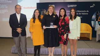 Scotiabank recibe reconocimiento por contar con más del 30% de mujeres en el directorio