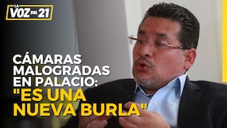 Rubén Vargas sobre cámaras malogradas en Palacio: “Es una nueva burla”