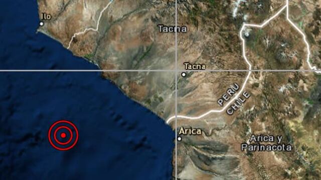 Sismo de magnitud 4.8 se registró al sur de Ilo