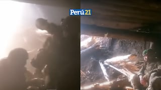 ¡Guerra infernal! Soldados ucranianos son sorprendidos por una brutal explosión dentro de su trinchera [VIDEO]