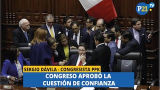 Sergio Dávila: Congreso aprobó cuestión de confianza
