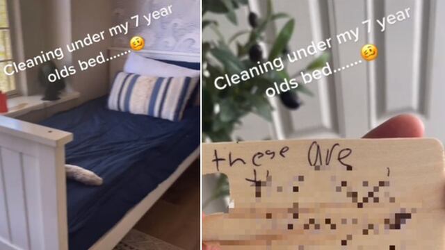 El sorprendente hallazgo de una madre tras limpiar bajo la cama de su hijo de 7 años