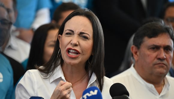 La líder de la oposición venezolana, María Corina Machado. (AFP)