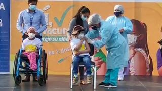 Niños con cáncer son los primeros vacunados contra COVID-19 en Perú [VIDEO]