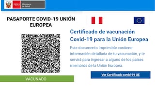 Pasaporte COVID-19 para ingresar a países de la Unión Europa: así puedes descargarlo