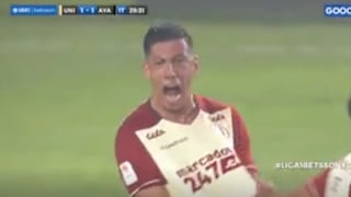 Gol de Federico Alonso para el 1-1 de Universitario vs. Ayacucho por la Liga 1 [VIDEO]