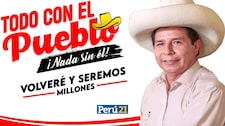 Pedro Castillo anuncia su afiliación al partido Todos con el Pueblo: “Volveré y seremos millones”