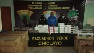 Chiclayo: Policía allana casa y descubre almacén de cigarrillos de contrabando