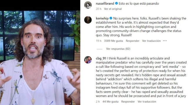 Denuncian a actor Rusell Brand por presuntamente abusar de cuatro mujeres (VIDEO)