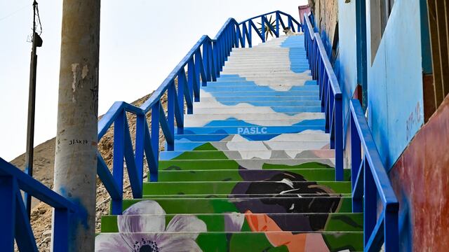 Puente Piedra: Inauguran escaleras pintadas a mano