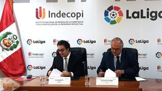 Indecopi y Liga de Fútbol de España firman acuerdo para luchar contra la piratería digital