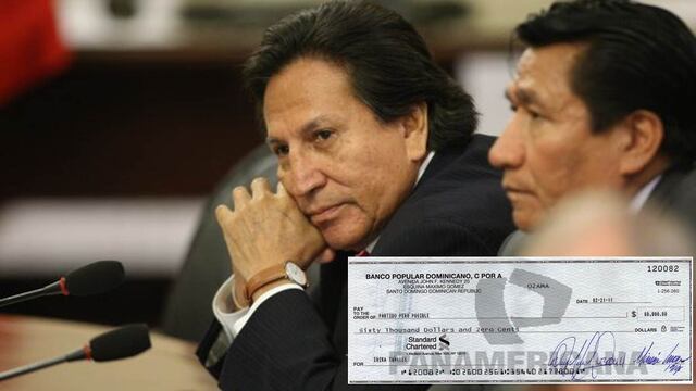 Aparecen cheques de firmas dominicanas a Perú Posible