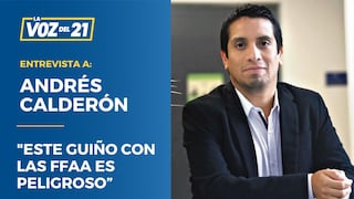 Andrés Calderón: “El guiño con las FFAA es peligroso”