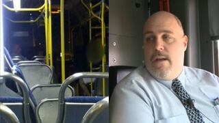 Conductor de autobús ayuda a mujer solitaria que fue agredida en medio de la madrugada
