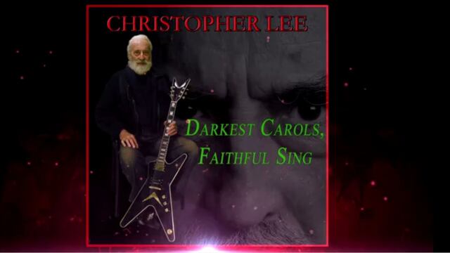 YouTube: Christopher Lee lanzó versión heavy metal de villancico [Video]