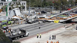 Reabren carretera de Miami donde colapsó puente peatonal