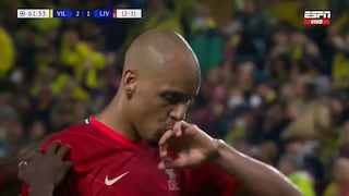Villarreal vs. Liverpool: la definición de Fabinho para marcar el 2-1 en Champions League [VIDEO]