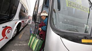 Transporte interprovincial de pasajeros quedará paralizado a nivel nacional