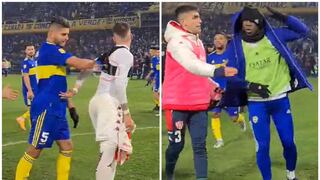 Luis Advíncula y Carlos Zambrano presentes en la pelea en el partido de Boca Juniors [VIDEO]
