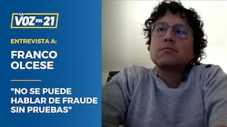 Franco Olcese: “No se puede hablar de fraude sin pruebas”